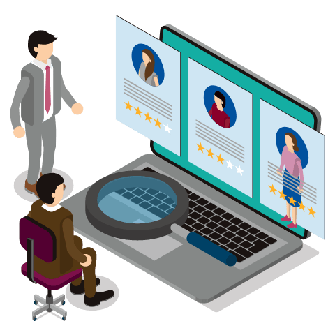 オンライン面接イラスト