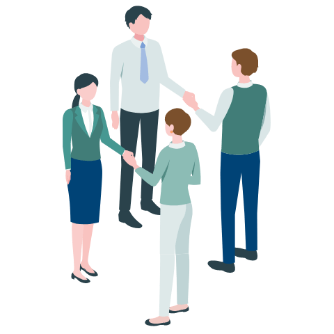 オンライン求人案内イラスト